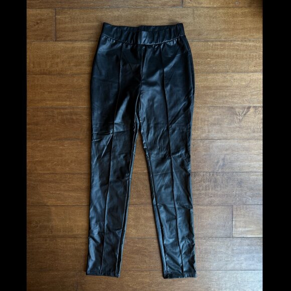 Francesca’s Faux Leather Pants - New (Size Small) - Picture 3 of 5